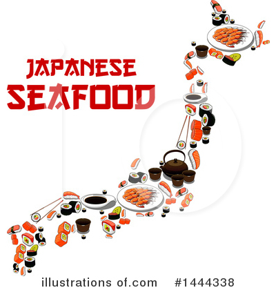 Royalty-Free (RF) Sushi Clipart Illustration by Vector Tradition SM - Stock Sample #1444338