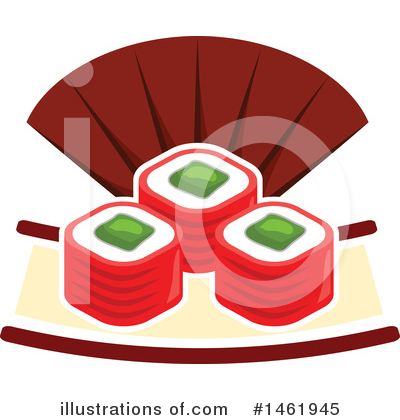 Royalty-Free (RF) Sushi Clipart Illustration by Vector Tradition SM - Stock Sample #1461945