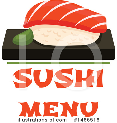 Royalty-Free (RF) Sushi Clipart Illustration by Vector Tradition SM - Stock Sample #1466516