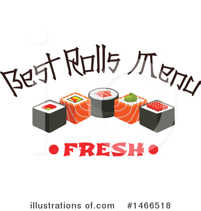 Royalty-Free (RF) Sushi Clipart Illustration by Vector Tradition SM - Stock Sample #1466518