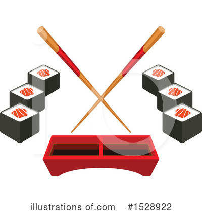 Royalty-Free (RF) Sushi Clipart Illustration by Vector Tradition SM - Stock Sample #1528922