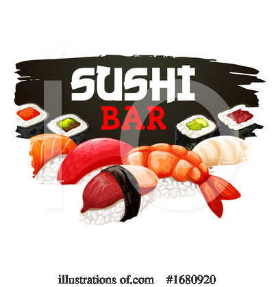 Royalty-Free (RF) Sushi Clipart Illustration by Vector Tradition SM - Stock Sample #1680920