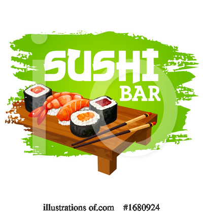 Royalty-Free (RF) Sushi Clipart Illustration by Vector Tradition SM - Stock Sample #1680924