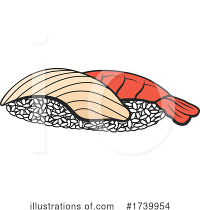 Royalty-Free (RF) Sushi Clipart Illustration by Vector Tradition SM - Stock Sample #1739954