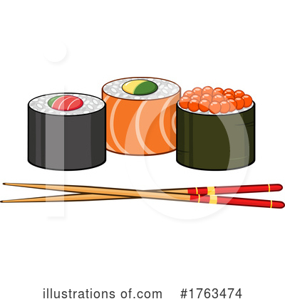 Sushi Clipart #1763474 by Hit Toon