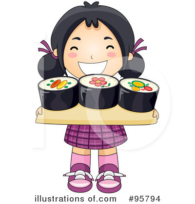 Sushi Roll Clipart #95794 by BNP Design Studio