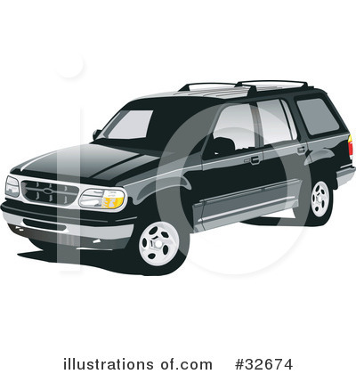 Suv Clipart #32674 by David Rey