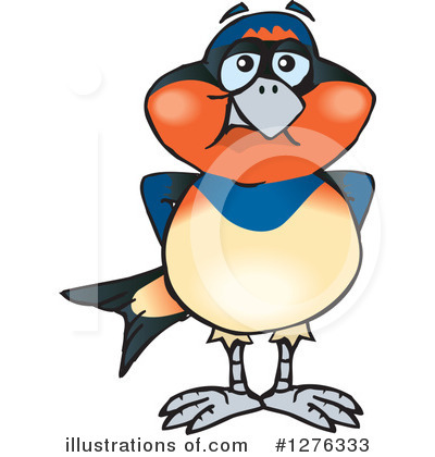 Royalty-Free (RF) Swallow Clipart Illustration by Dennis Holmes Designs - Stock Sample #1276333