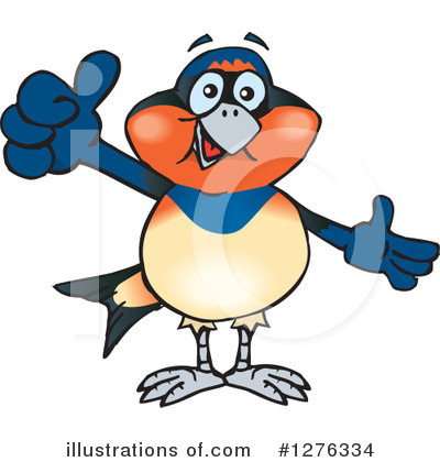 Royalty-Free (RF) Swallow Clipart Illustration by Dennis Holmes Designs - Stock Sample #1276334