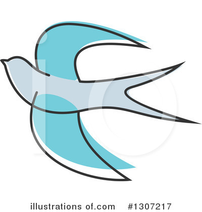 Royalty-Free (RF) Swallow Clipart Illustration by Vector Tradition SM - Stock Sample #1307217