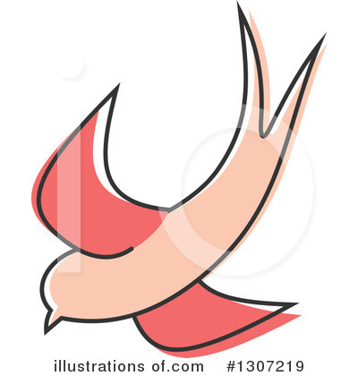 Swallow Clipart #1307219 by Vector Tradition SM