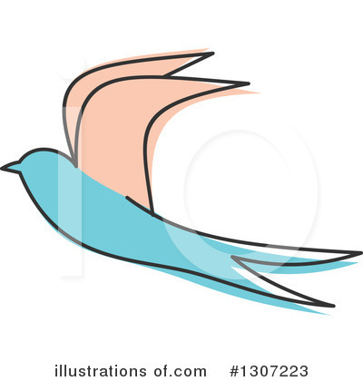 Royalty-Free (RF) Swallow Clipart Illustration by Vector Tradition SM - Stock Sample #1307223