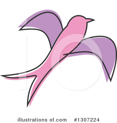 Royalty-Free (RF) Swallow Clipart Illustration by Vector Tradition SM - Stock Sample #1307224
