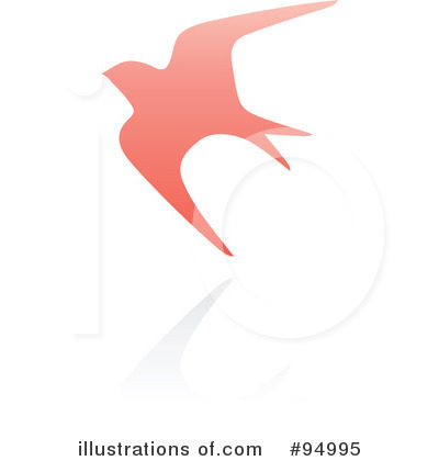 Royalty-Free (RF) Swallow Logo Clipart Illustration by elena - Stock Sample #94995