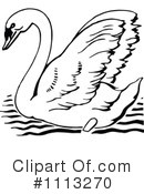Swan Clipart #1113270 by Prawny Vintage