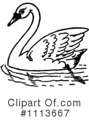 Swan Clipart #1113667 by Prawny Vintage