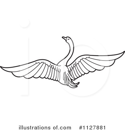 Royalty-Free (RF) Swan Clipart Illustration by Lal Perera - Stock Sample #1127881