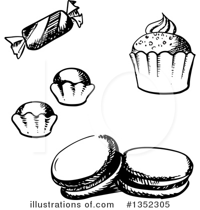 Macaroon Clipart #1352305 by Vector Tradition SM