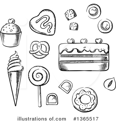 Royalty-Free (RF) Sweets Clipart Illustration by Vector Tradition SM - Stock Sample #1365517