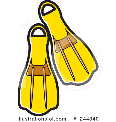 Royalty-Free (RF) Swim Fins Clipart Illustration by Lal Perera - Stock Sample #1244340