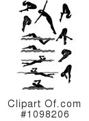 Swimmer Clipart #1098206 by Chromaco