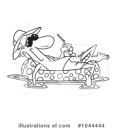 Royalty-Free (RF) Swimming Clipart Illustration by toonaday - Stock Sample #1044444