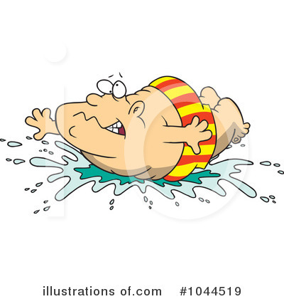 Royalty-Free (RF) Swimming Clipart Illustration by toonaday - Stock Sample #1044519