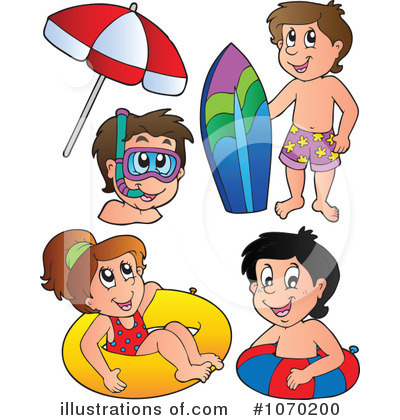 Royalty-Free (RF) Swimming Clipart Illustration by visekart - Stock Sample #1070200