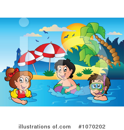 Royalty-Free (RF) Swimming Clipart Illustration by visekart - Stock Sample #1070202