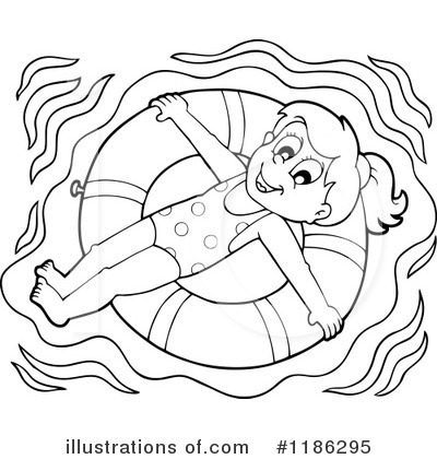 Royalty-Free (RF) Swimming Clipart Illustration by visekart - Stock Sample #1186295