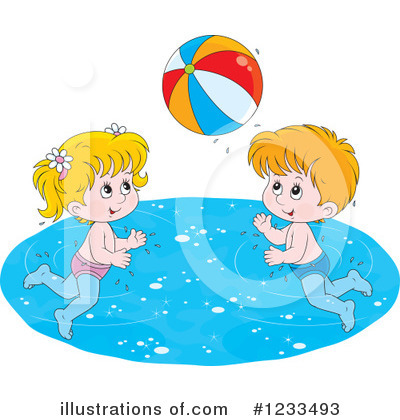 Royalty-Free (RF) Swimming Clipart Illustration by Alex Bannykh - Stock Sample #1233493