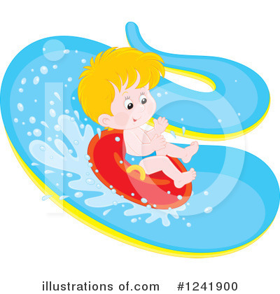 Royalty-Free (RF) Swimming Clipart Illustration by Alex Bannykh - Stock Sample #1241900