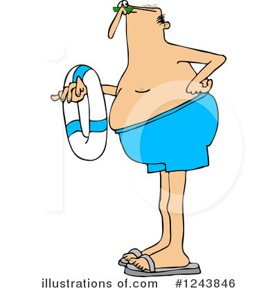 Royalty-Free (RF) Swimming Clipart Illustration by djart - Stock Sample #1243846