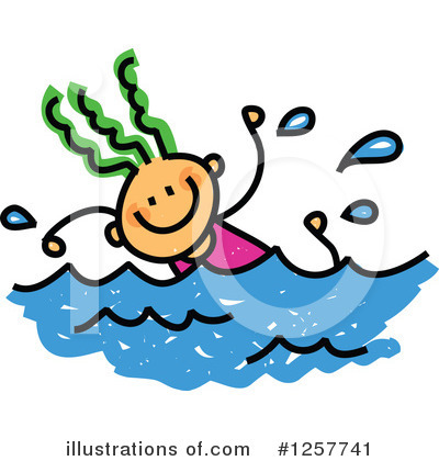 Royalty-Free (RF) Swimming Clipart Illustration by Prawny - Stock Sample #1257741