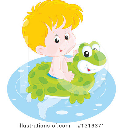 Royalty-Free (RF) Swimming Clipart Illustration by Alex Bannykh - Stock Sample #1316371