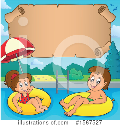 Royalty-Free (RF) Swimming Clipart Illustration by visekart - Stock Sample #1567527