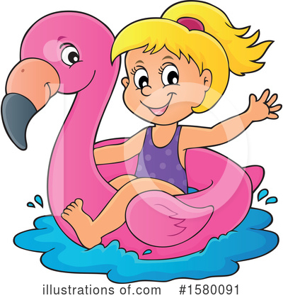 Royalty-Free (RF) Swimming Clipart Illustration by visekart - Stock Sample #1580091