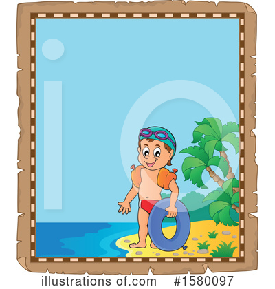 Royalty-Free (RF) Swimming Clipart Illustration by visekart - Stock Sample #1580097