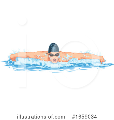 Royalty-Free (RF) Swimming Clipart Illustration by Morphart Creations - Stock Sample #1659034