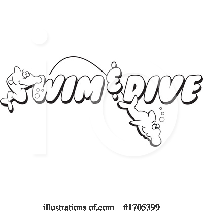 Royalty-Free (RF) Swimming Clipart Illustration by Johnny Sajem - Stock Sample #1705399