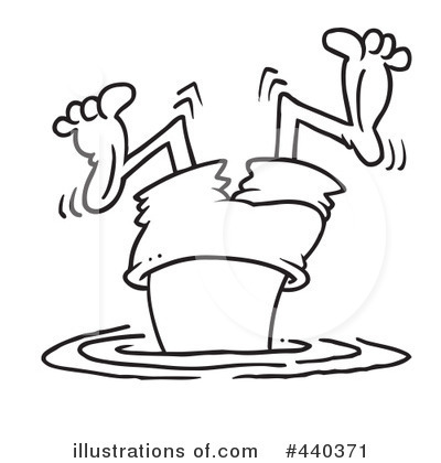Royalty-Free (RF) Swimming Clipart Illustration by toonaday - Stock Sample #440371