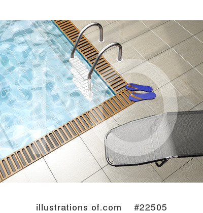 Royalty-Free (RF) Swimming Pool Clipart Illustration by KJ Pargeter - Stock Sample #22505