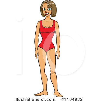 Royalty-Free (RF) Swimsuit Clipart Illustration by Cartoon Solutions - Stock Sample #1104982