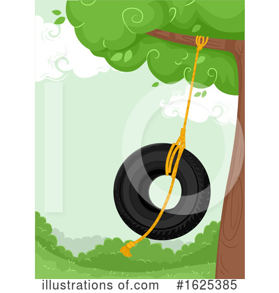 Tire Swing Clipart #1625385 by BNP Design Studio