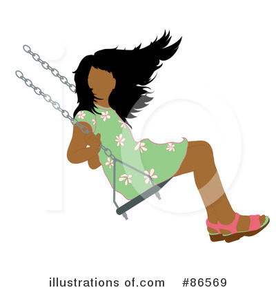 Royalty-Free (RF) Swinging Clipart Illustration by Pams Clipart - Stock Sample #86569
