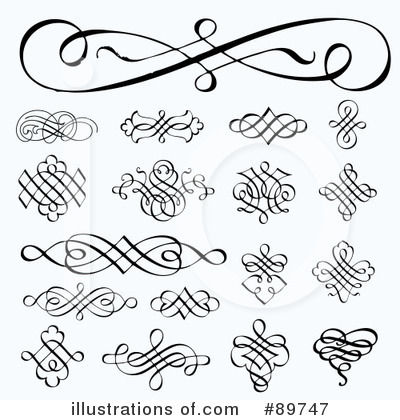 Royalty-Free (RF) Swirl Clipart Illustration by BestVector - Stock Sample #89747