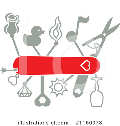 Royalty-Free (RF) Swiss Army Knife Clipart Illustration by Zooco - Stock Sample #1160973