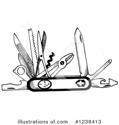 Swiss Army Knife Clipart #1238413 by LoopyLand