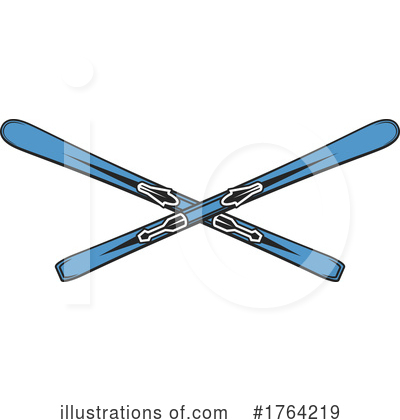 Skiing Clipart #1764219 by Vector Tradition SM