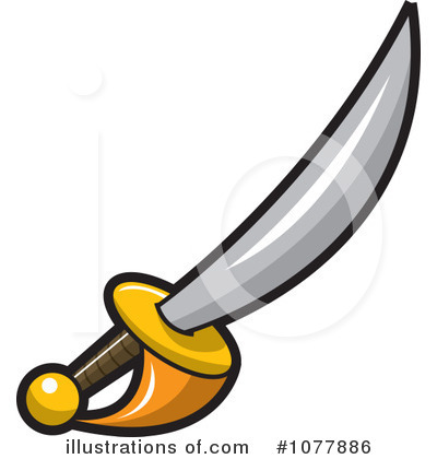 Royalty-Free (RF) Sword Clipart Illustration by jtoons - Stock Sample #1077886